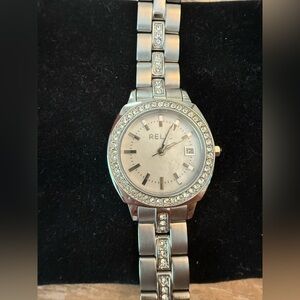 Relic women's silver waterproof watch